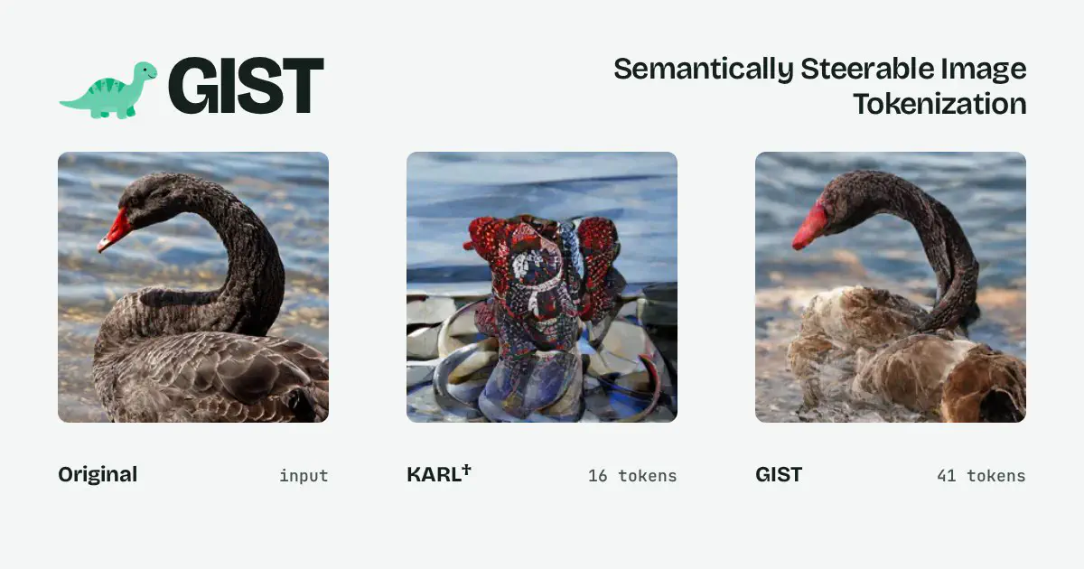 Semantically Steerable Image Tokenization